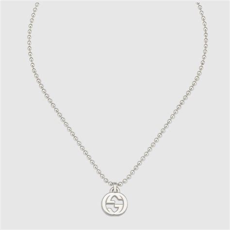 gucci necklace for women|gucci silver and onyx necklace.